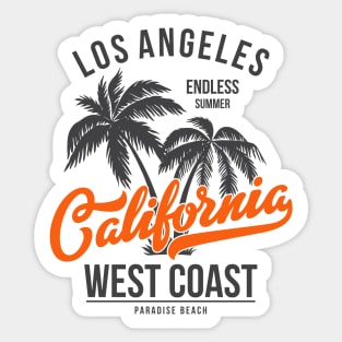 California endless summer Sticker